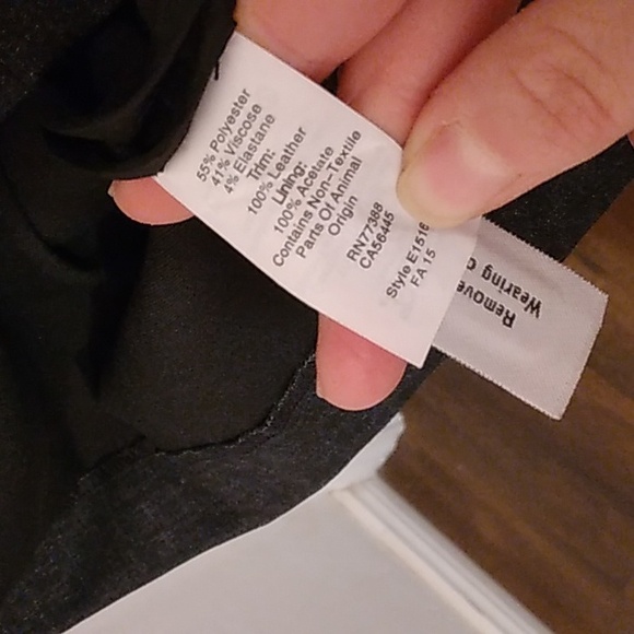 Madewell GRAY Ponte Knit Sheath Dress leather panel Jumper sz 4 Career - Picture 13 of 17